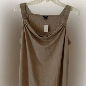 NWOT Ann Taylor Women's Tan Tank Top - size M